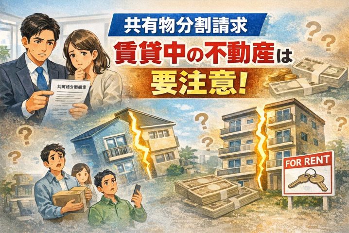 賃貸中・テナントありの共有不動産を分割するには？オーナーが知るべき注意点