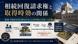 相続回復請求権と取得時効の関係─最判令和6年3月19日が示した初判断と実務への影響