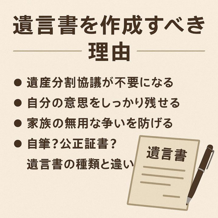 遺言書を作成すべき理由──遺言がないと起こることと、2026年民法改正で変わること