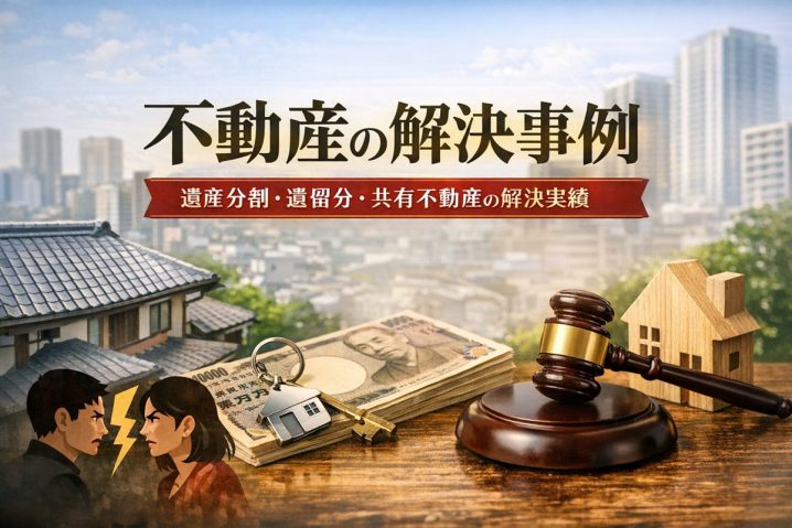 不動産の解決事例（遺産分割・遺留分・共有不動産）